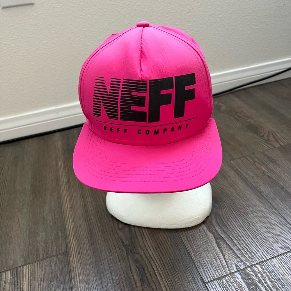 Neff Pink Snapback Hat Modern Streetwear Accessory